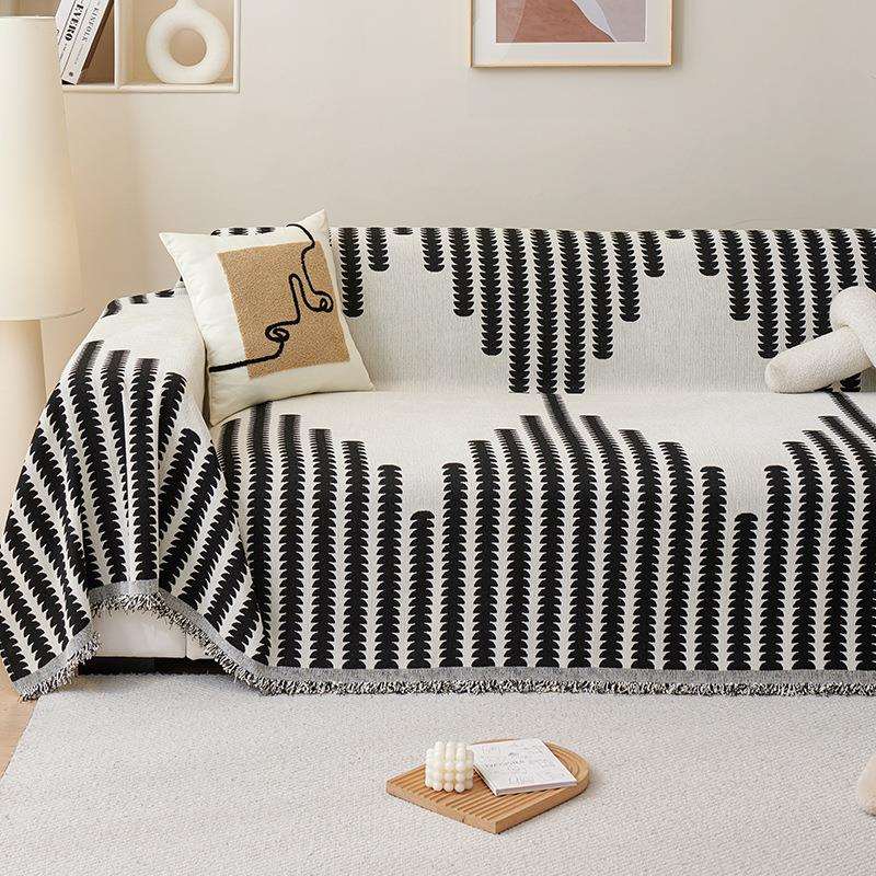 沙发罩套雪尼尔全盖布巾一片式防猫抓沙发巾四季三人位贵妃位坐垫