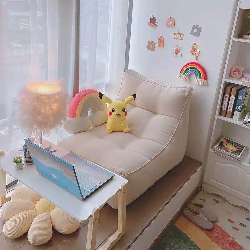 懒人沙发可躺可卧家用榻榻米小户型单人躺椅卧室网红租房间小沙发