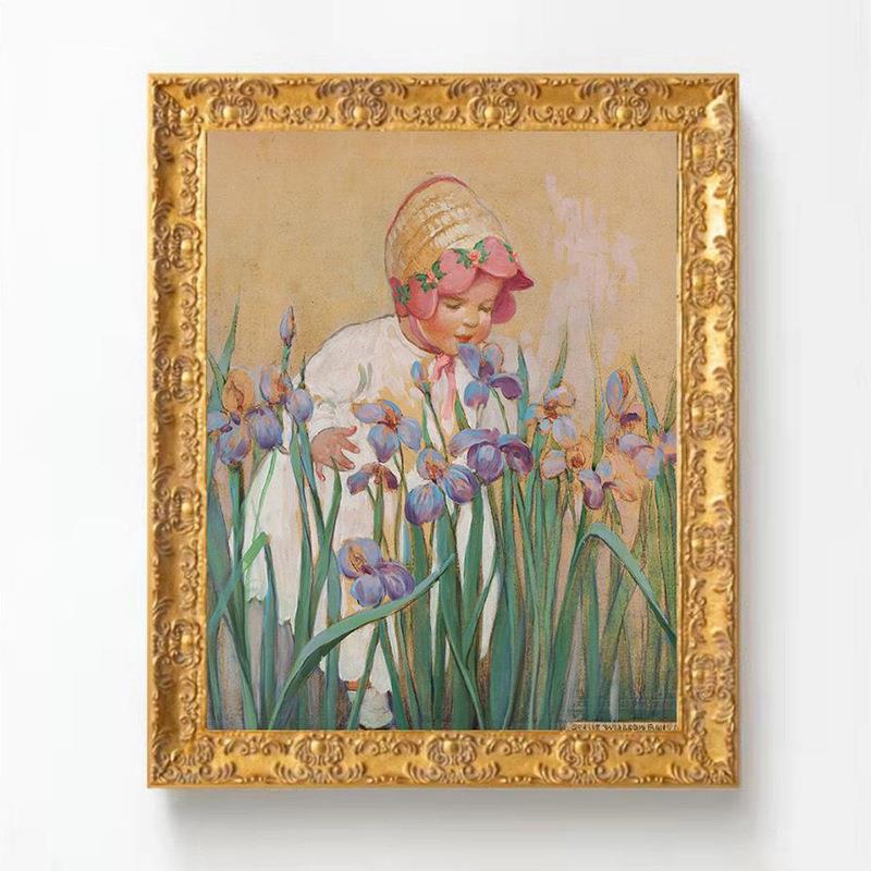欧美式中古金色古典艺术雕花相框实木画框客厅餐厅民宿挂画装饰画