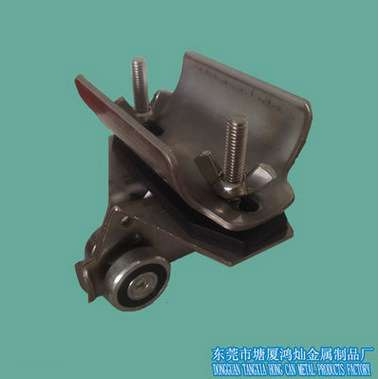 厂家直销c30拖缆小车 304半不锈钢C型轨道滑轮 电镀C型槽滑车配件