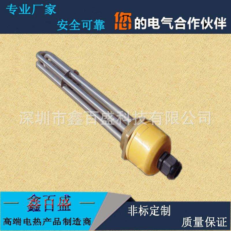 太阳能水箱专用六角法兰加热管 DN40 DN50锅炉螺纹加热棒 发热管