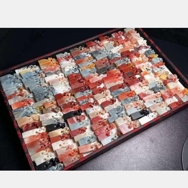 老过石仿太湖石雕印章石料通货100方印面1-1.5㎝书法篆刻闲章寿山