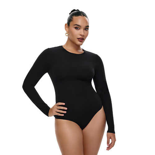 长袖性感SKIMS风双层高弹裸感女