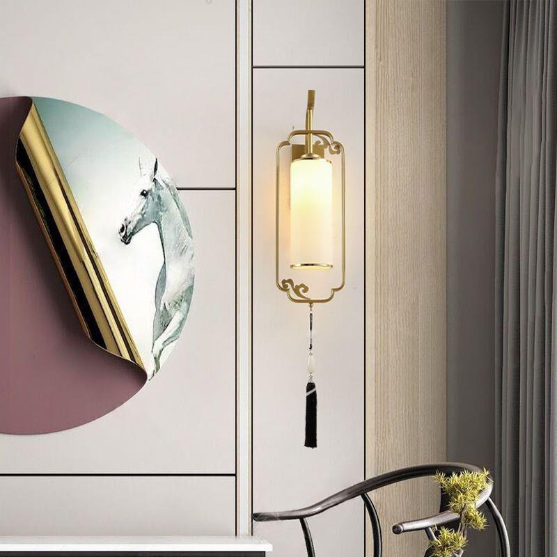 新中式壁灯客厅床头卧室现代简约创意仿古电视墙酒店工程过道灯具