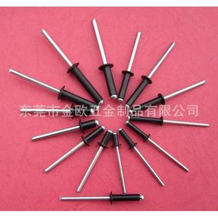 原厂出品牌圆头烤漆铝拉铆钉黑色拉钉