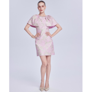 Lillo 宫廷风公主连衣裙 Lilly奢品高定意大利进口TGM真丝提花法式