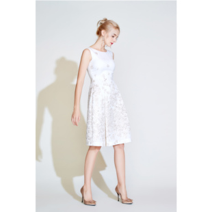 Lillo 小众连衣裙 Lilly奢品高定意大利TGM真丝提花宫廷名媛风法式