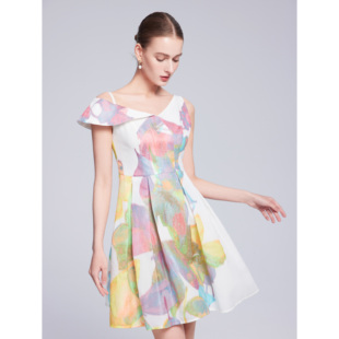 Lillo 高端连衣裙 Lilly奢品高定意大利TGM真丝提花宫廷名媛风法式