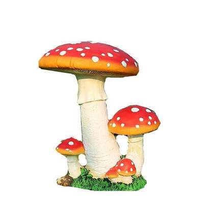仿真大小蘑菇花园庭院摆件雕塑树脂工艺品户外园林装饰品别墅摆设