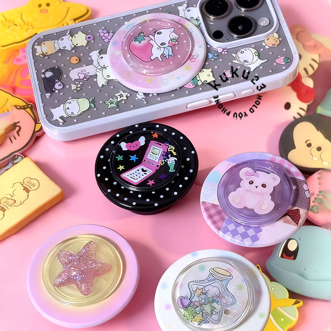 小小篇章可爱灵感家草莓天使猫磁吸气囊星星许愿瓶强磁吸支架便携