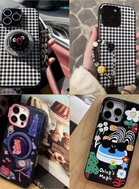 格林乐队太空之旅iphone16promax黑白棋盘苹果塔卡沙15plus/14/13手机壳泡泡骚pingu企鹅奇妙假期磁吸Magsafe