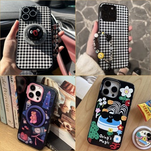 格林乐队太空之旅iphone16promax黑白棋盘苹果塔卡沙15plus 13手机壳泡泡骚pingu企鹅奇妙假期磁吸Magsafe