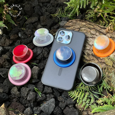 冰面-桌面手机支架气囊伸缩可替换KUKU帽磁吸magsafe泡泡pps通用