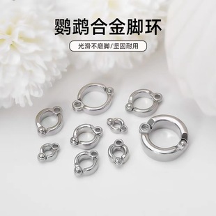 鹦鹉脚环脚链不锈钢鸟链子小太阳虎皮牡丹玄凤鸟放飞脚扣专用超轻