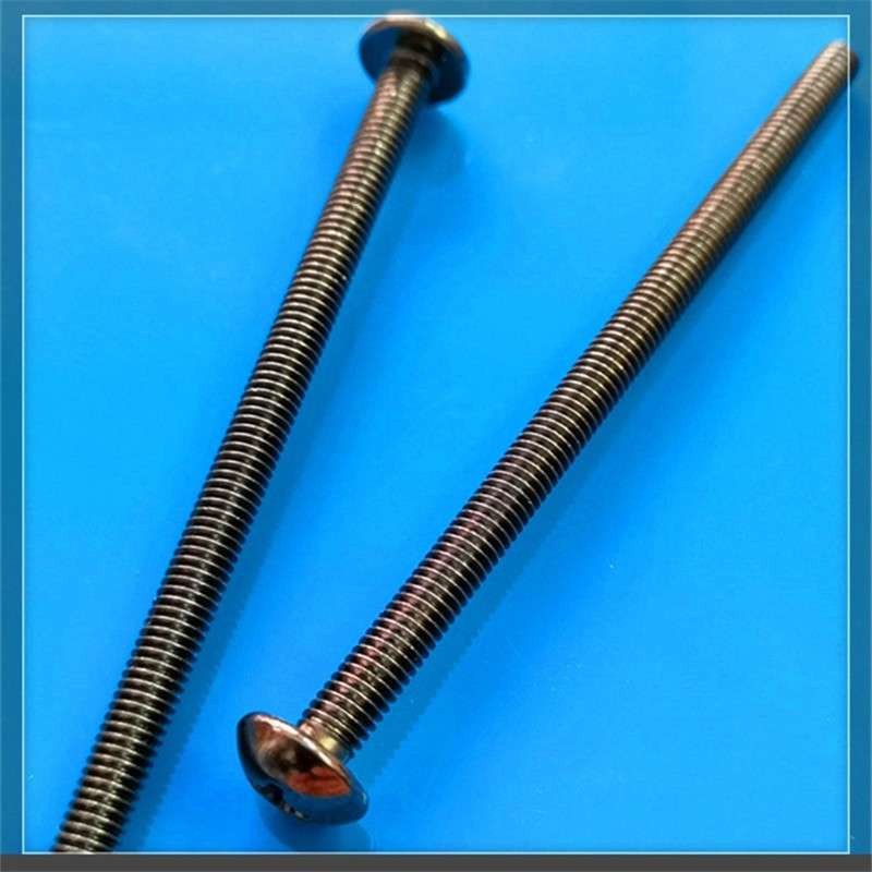 TM4*70大扁头黑镍扁圆头机牙加长型螺丝家具音响设备紧固件厂货