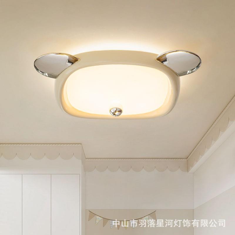 儿童房吸顶灯设计师高级感全光谱护眼卧室卡通中山