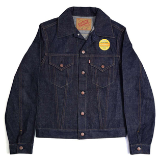 日本Denime Lot233-66复刻1960年代15.5oz石川台混纺三代牛仔夹克