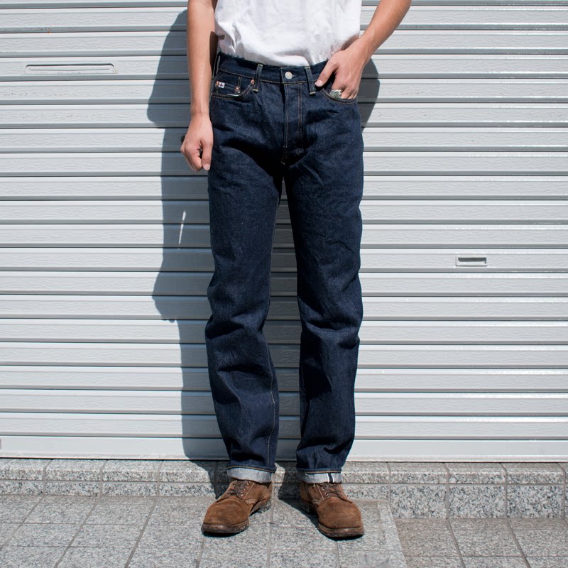 Denimio日本Studio D’Artisan小猪SD-800天然靛蓝修身锥形牛仔裤图片