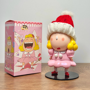 蜡笔小新圣诞美少女阿呆手办创意卡通车载摆件呆萌生日礼物送朋友