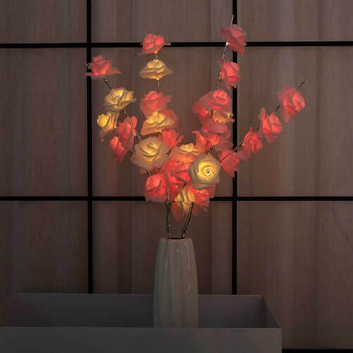 e树枝灯 ld插花室女圣孩房间装饰灯婚礼诞卧节室内客OPB厅羽毛枝