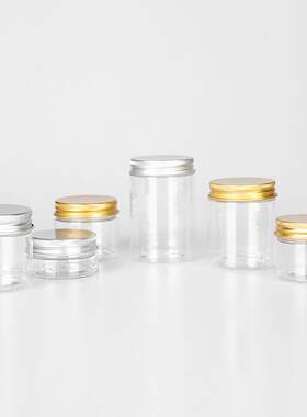 肤现货4牙15ml~120ml广口瓶配盖 p7t透明乳液膏霜瓶护NTOe品塑料