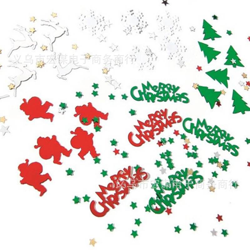 Merry Christmas Sequ Snowflake Christmas Table Confetti Chri