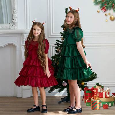New Performance Dress Children's Dress Christmas Costume服装
