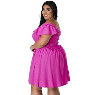 Women Summer Dress Short Woman Sleeve Size 5xl 3xl Plus