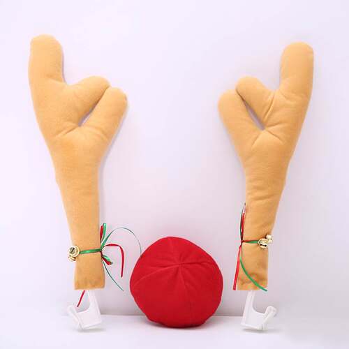 Car Decoration Christmas Antlers Car Antlers Christmas Decor