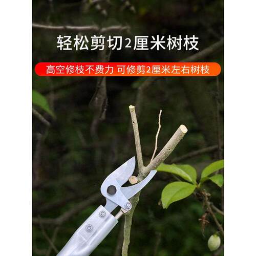 园林高枝粗枝果树剪高空剪枝剪树枝剪刀省力修树锯加长至5.5m神器