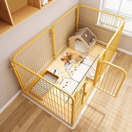狗狗笼子狗家用室内中大型犬带隔离门自由组围合狗笼子栏宠物栅栏