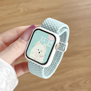 适用红米watch5表带redmiwatch4腕带智能小米手环9Pro/8Pro运动尼龙编织链男生女潮流透气高级磁吸夏快拆配件