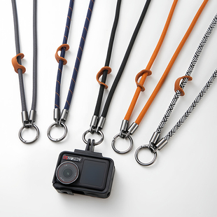 大疆Action5Pro 影石Insta运动相机配件防摔挂绳 nano 户外骑行旅行拍摄Pocket3防丢绳 3挂脖绳 适用DJI