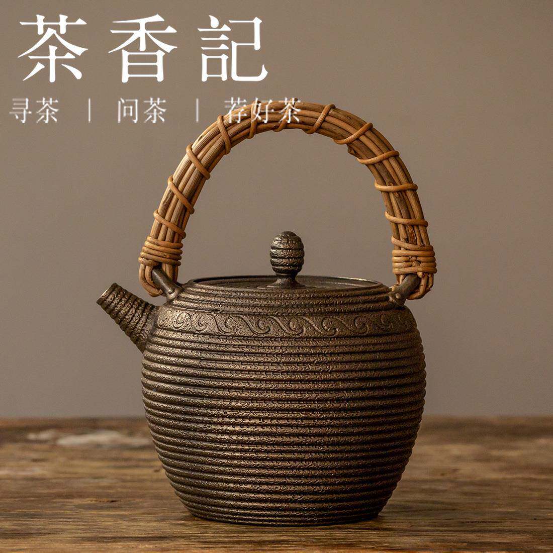 香煮记 晋韵堂铁壶 半 传opp统月工艺 失蜡法制茶壶 简约凝练 水