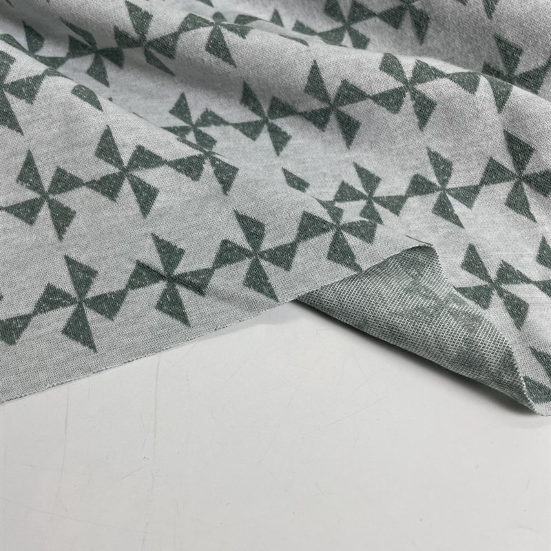 F119春季线织风车花针织布头柔C软垂坠弹性连衣裙上衣旗袍服装面