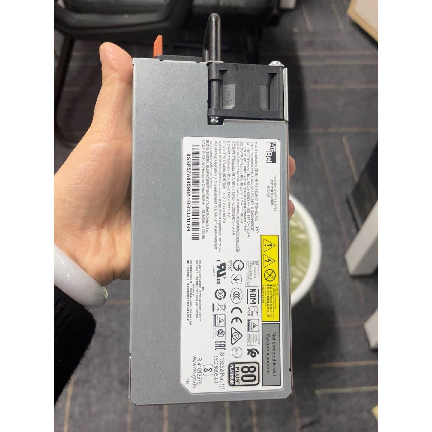 全新SR650V2 SR588V2 FSJ017 服务器电源