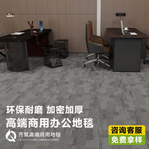 写字楼办公室地毯公司会议室商用拼接方块地垫满铺台球厅环保阻燃