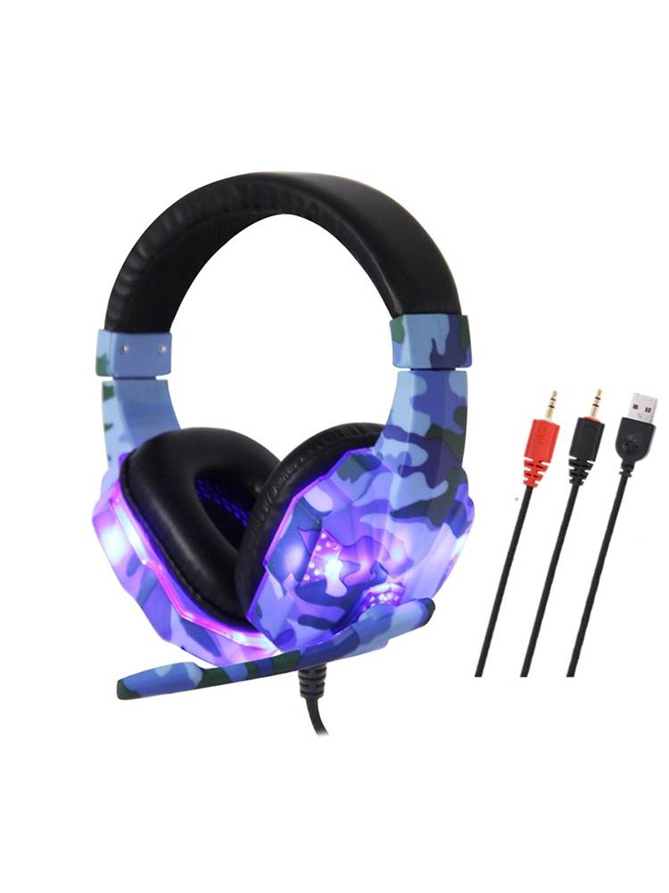 Camoufla Gaming Headset Wired Headphones For PC PS4 Xbox One