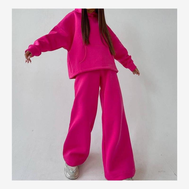 欧美运动服卫衣2套装女