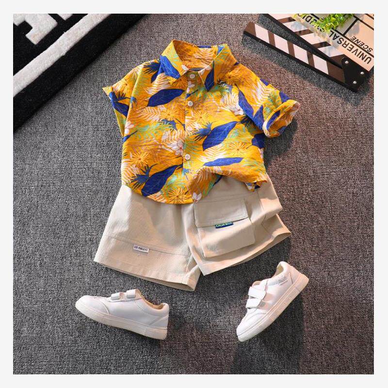 男童上衣童装南非表演服非洲风情衬衫+裤子套装African clothes