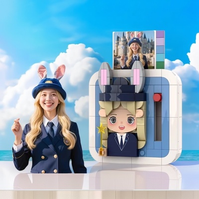 积木人像定制diy创意情人节礼物