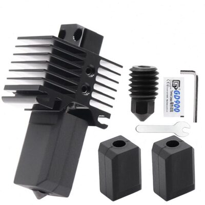 适用P钢打印头1P竹子化 硬组件喷嘴3D打印机配件端 拓热/X1