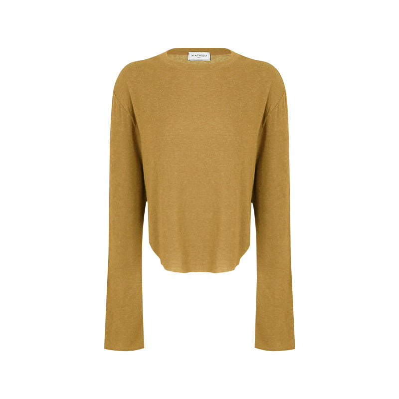 Mathieu韩国气质防晒长袖T恤女夏季新款基础款体恤修身短款上衣