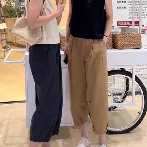 哈伦裤显瘦裤子女裤2026新款大尺八码胖妹妹mm休夏闲T0763装小个