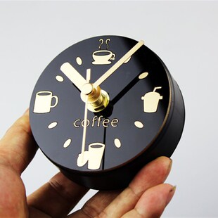 全新升级创意田园装饰磁贴钟表挂钟厨房磁性吸铁石冰箱贴静音时钟