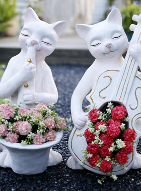 清仓特价109元庭院猫咪花盆