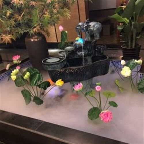 假山喷雾十头雾化板水池景观制雾机十二头雾化头鱼U池大雾量造雾