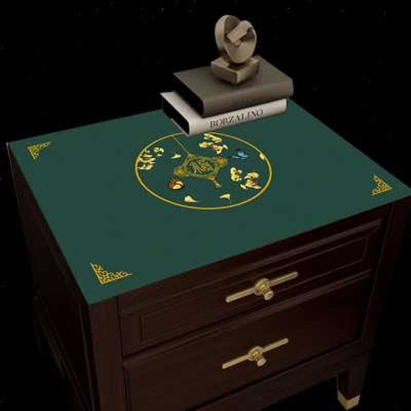 新中式皮革床头柜垫子桌布防水pvc桌垫家用免洗小边柜子防尘盖垫,居家布艺,桌布,淘宝优惠券,粉丝福利购,淘宝优惠卷