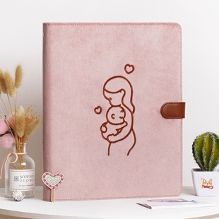 孕检单收纳册A4产检资料册放产检单子收纳袋怀孕检查报告单收纳册