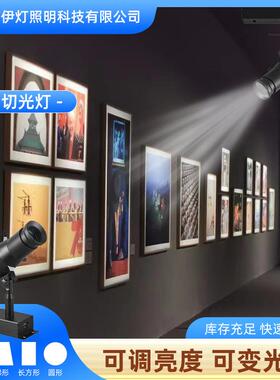 切光灯 字画展览展会画廊明装博物馆聚光可调光led轨道截光照画灯